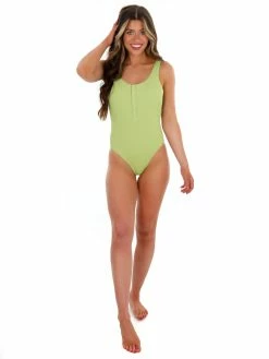 Best reviews of 🔥 Envya Sale Endless 🌞 Summer Ribbed Green One Piece 🩱 Swimsuit 🎁 17 Envya Sale Endless Summer Ribbed Green One Piece Swimsuit