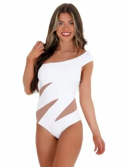 Budget ๐ Envya Tropical Tides White Mesh One Piece ๐ฉฑ Swimsuit Sale ๐งจ 13 Envya Tropical Tides White Mesh One Piece Swimsuit Sale