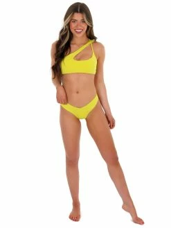 Outlet 🤩 Envya Sale Beachy Keen Asymmetrical Lemon Two Piece 🩱 Swimsuit 😀 16 Envya Sale Beachy Keen Asymmetrical Lemon Two Piece Swimsuit
