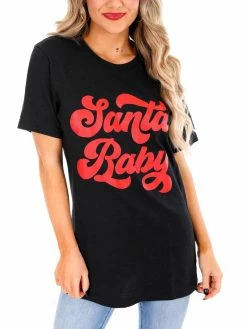 Kissed Apparel Santa Baby Graphic Tee Sale
