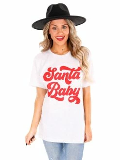 Kissed Apparel Santa Baby Graphic Tee Sale