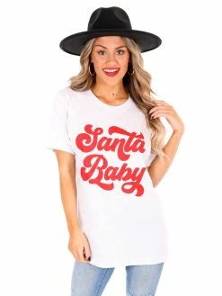 Kissed Apparel Santa Baby Graphic Tee Sale