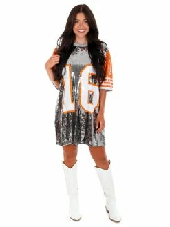 Josie's Boutique Graphic Tees Sequin Jersey Dress