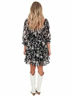 Sweet Lemon Enchanted Floral Babydoll Dress Dresses