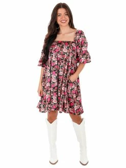 Sweet Lemon Somebody To Love Floral Dress Dresses