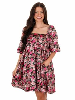 Sweet Lemon Somebody To Love Floral Dress Dresses
