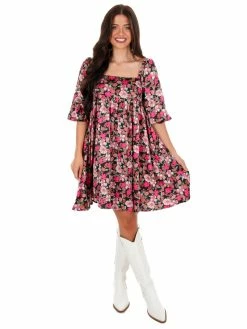 Sweet Lemon Somebody To Love Floral Dress Dresses