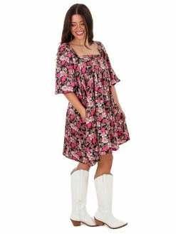 Sweet Lemon Somebody To Love Floral Dress Dresses