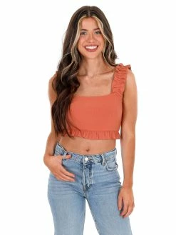 Best reviews of ๐ Sweet Lemon After Hours Ruffled Crop Top Sale ๐ 25 Sweet Lemon After Hours Ruffled Crop Top Sale