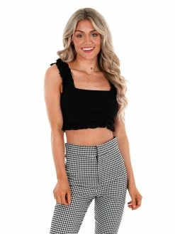 Best reviews of ๐ Sweet Lemon After Hours Ruffled Crop Top Sale ๐ 39 Sweet Lemon After Hours Ruffled Crop Top Sale