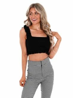 Best reviews of ๐ Sweet Lemon After Hours Ruffled Crop Top Sale ๐ 41 Sweet Lemon After Hours Ruffled Crop Top Sale