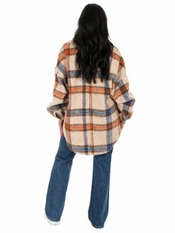 POL Everybody Talks Plaid Jacket