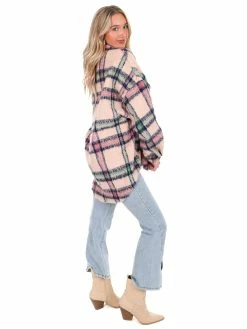 POL Everybody Talks Plaid Jacket