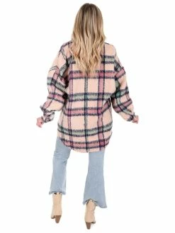 POL Everybody Talks Plaid Jacket