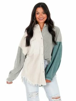 POL What A Girl Wants Colorblock Shacket