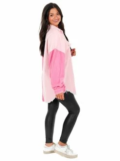 POL What A Girl Wants Colorblock Shacket