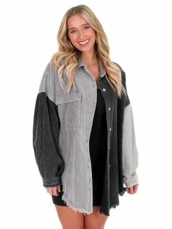 POL What A Girl Wants Colorblock Shacket