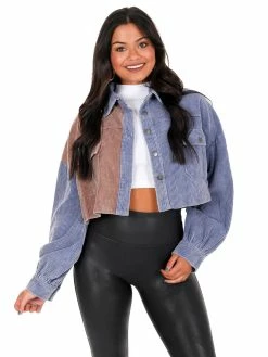 Hot Sale ๐ฅ POL Heartless Cropped Corduroy Jacket Tops ๐ฅ 21 POL Heartless Cropped Corduroy Jacket Tops