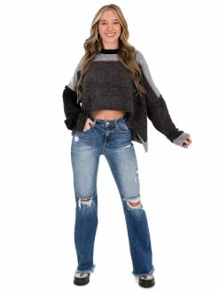 POL I Like Me Better Colorblock Sweater Tops