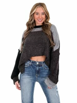 POL I Like Me Better Colorblock Sweater Tops