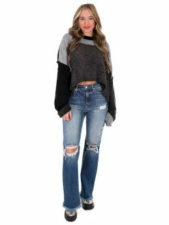 POL I Like Me Better Colorblock Sweater Tops