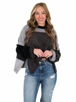 POL I Like Me Better Colorblock Sweater Tops