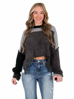 POL I Like Me Better Colorblock Sweater Tops