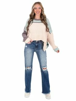 POL I Like Me Better Colorblock Sweater Tops