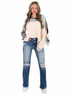 POL I Like Me Better Colorblock Sweater Tops