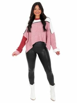 POL I Like Me Better Colorblock Sweater Tops