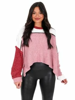 POL I Like Me Better Colorblock Sweater Tops