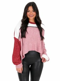 POL I Like Me Better Colorblock Sweater Tops