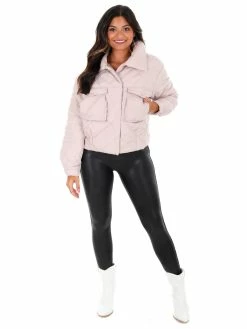 She + Sky Colder Weather Quilted Padded Jacket