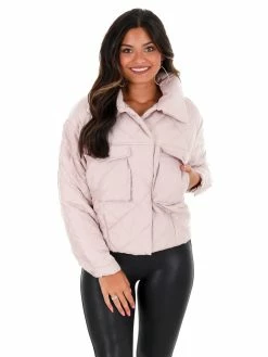 She + Sky Colder Weather Quilted Padded Jacket