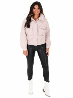 She + Sky Colder Weather Quilted Padded Jacket