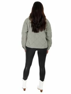 She + Sky Colder Weather Quilted Padded Jacket