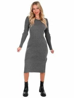 She + Sky Machine Heart Sweater Midi Dress Dresses