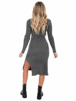 She + Sky Machine Heart Sweater Midi Dress Dresses