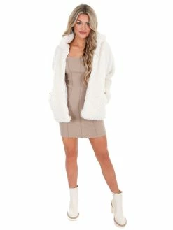 She + Sky Heartwarming Teddy Bear Jacket Outerwear