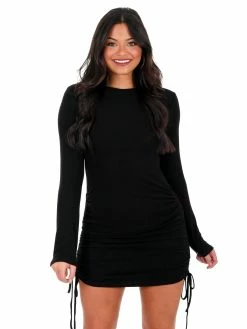 She + Sky Holding A Heart Ruched Dress Dresses