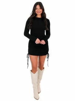 She + Sky Holding A Heart Ruched Dress Dresses