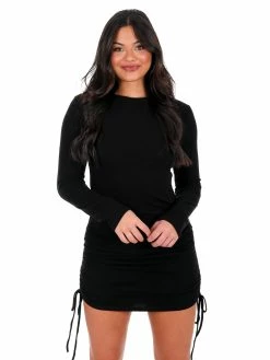 She + Sky Holding A Heart Ruched Dress Dresses