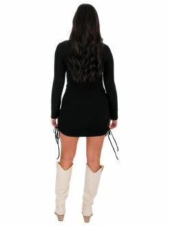 She + Sky Holding A Heart Ruched Dress Dresses