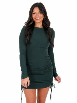 She + Sky Holding A Heart Ruched Dress Dresses