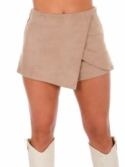 Deals ✨ She + Sky Fun Games Faux Suede Skort Bottoms ⌛ 6 She + Sky Fun Games Faux Suede Skort Bottoms