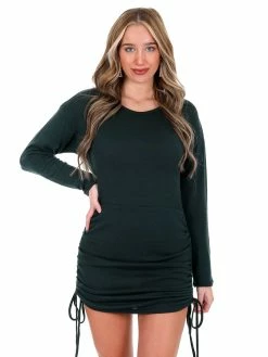 She + Sky Can't Shake You Ruched Dress