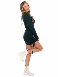 She + Sky Can't Shake You Ruched Dress