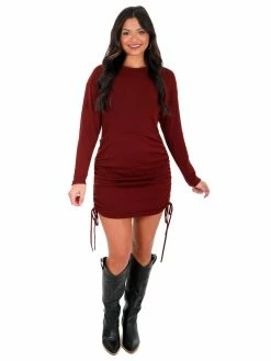 She + Sky Can't Shake You Ruched Dress