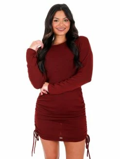 She + Sky Can't Shake You Ruched Dress