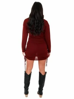 She + Sky Can't Shake You Ruched Dress